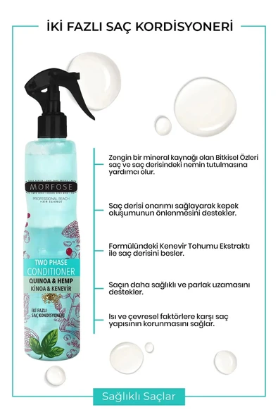 Çift Fazlı Kinoa & Kenevir Kondisyoner Fön Suyu 400 Ml - Mrfs - 3