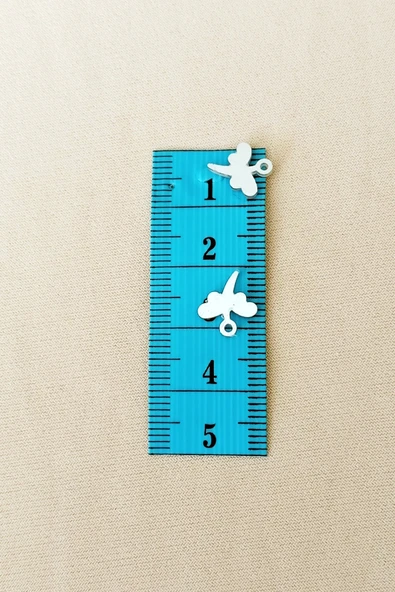 Oya Abiye Bileklik Kolye Pleksi Metalik Plastik Pul Gümüş Renk 24 Gram 270 Adet - Bnc563 - Resim 2