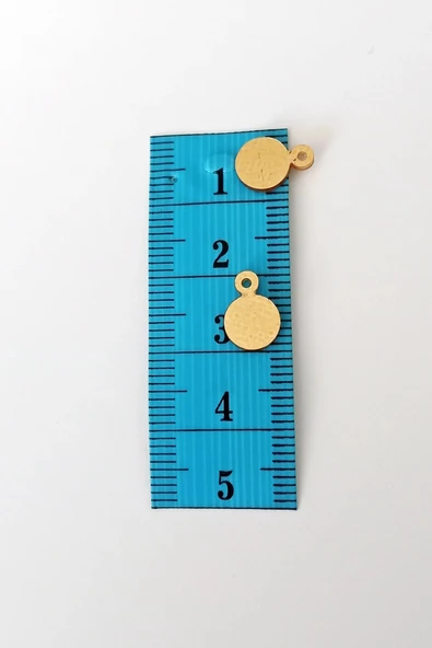 Oya Abiye Bileklik Kolye Pleksi Metalik Plastik Pul Altın Renk 8 Gram 75 Adet - Bnc493 - 2