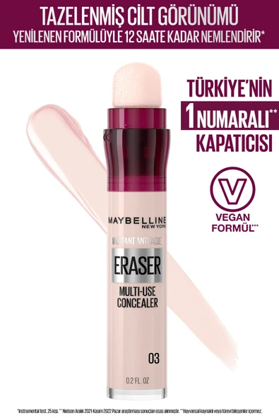Maybelline New York Kapatıcı - Instant Age Eraser Concealer 03 Fair ürün görseli