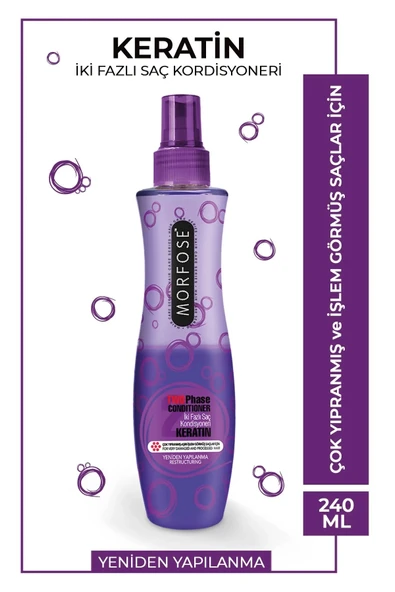 Keratin Çift Fazlı Kondisyoner Fön Suyu 240 Ml - Mrfs