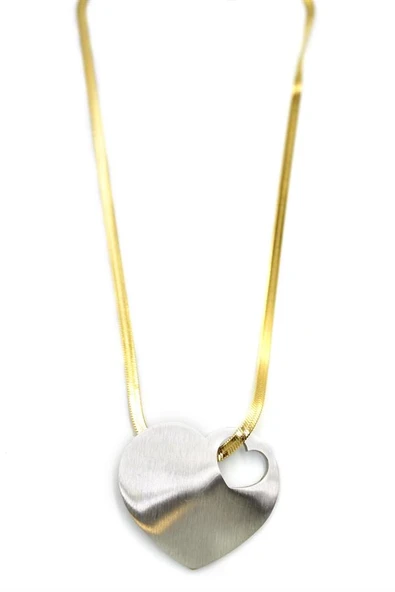 Kalp Kolye - Gümüş - 2