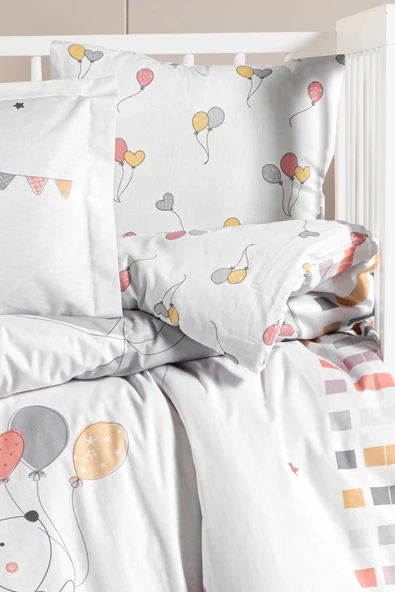 Kanz Ranforce Bebek Nevresim Takımı Knz-001 Elephant - 2