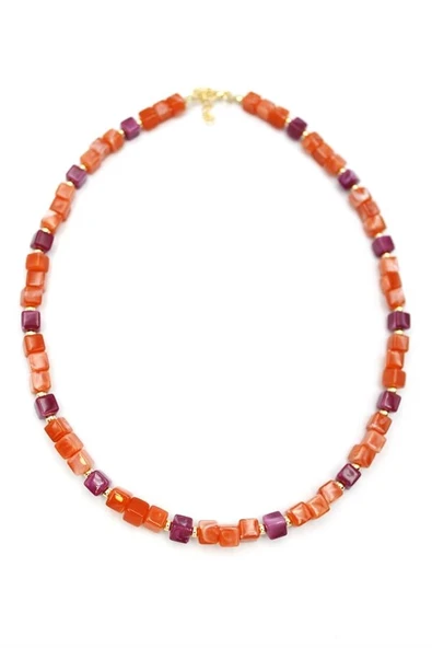 Akrilik Kolye - Turuncu