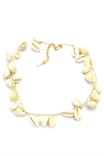 Deniz Kabuğu Kolye - Beyaz - 2