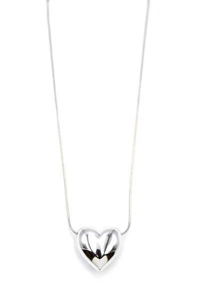 Kalp Kolye - Gümüş - 2