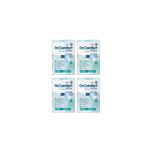 Dr. Comfort Dr.comfort Emici Külot Hasta Bezi Large Beden - 4 Paket - (120 Adet)