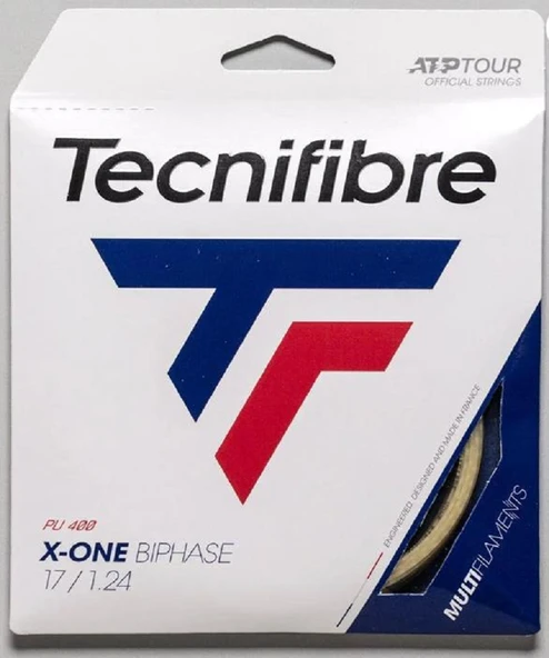 Tecnifibre X-One Biphase PU 17/1.24 Natural Tekli Kordaj 01GXO124XN ürün görseli