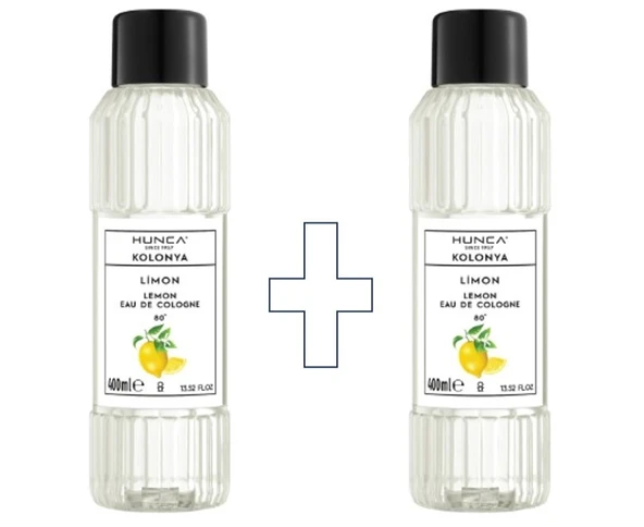 Limon Kolonyası 2Lİ SET- 80 Derece Pet Şişe 400 ml - Resim 2