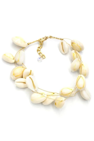 Deniz Kabuğu Halhal - Beyaz - 2