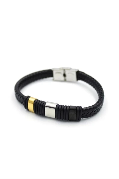 Deri Erkek Bileklik - Çok Renkli - 2