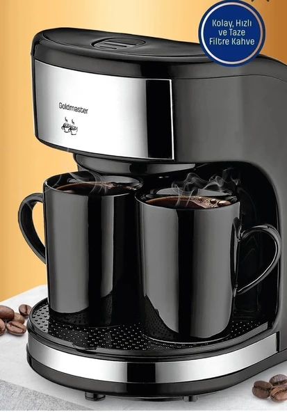 KARGO BEDAVA HIZLI TESLİMAT SİGORTAYA UYGUN      GoldMaster Zinde Yıkanabilir ve Temizlenebilir Filtreli Çift Kupalı Filtre - 6