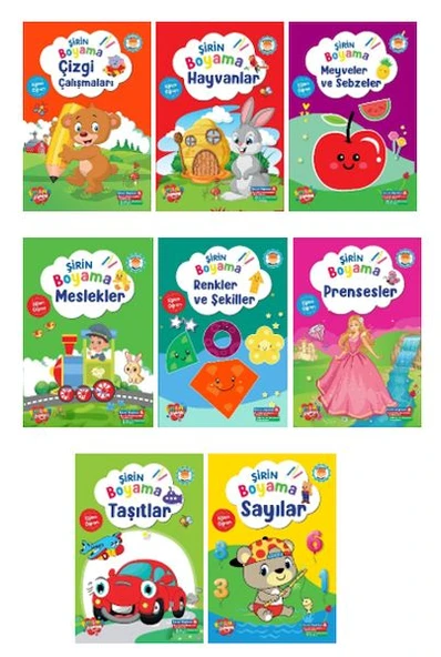 Şirin Boyama Serisi 8 Çeşit (160 Kitap) ürün görseli 1