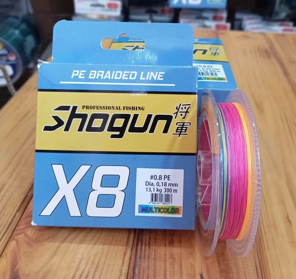 Shogun X8 300MT MULTİCOLOR İP MİSİNA 0,18MM - Resim 2