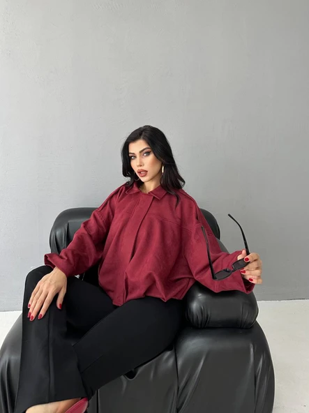 Süet Apoletli Bomber Ceket - 4