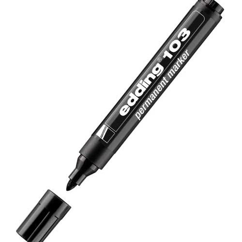Edding Permanent Markör E-103 Siyah 10’lu