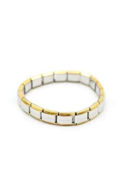 Lastikli Çelik Bilezik - Gümüş - 2