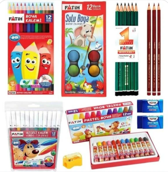 Fatih boya seti kampanyalı 8 parça - 1