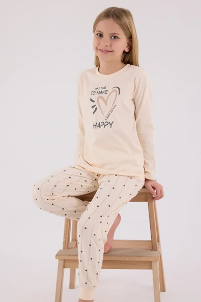 Arnetta 3434-2 Kız Çocuk Uzun Kol Pijama Takım - 2