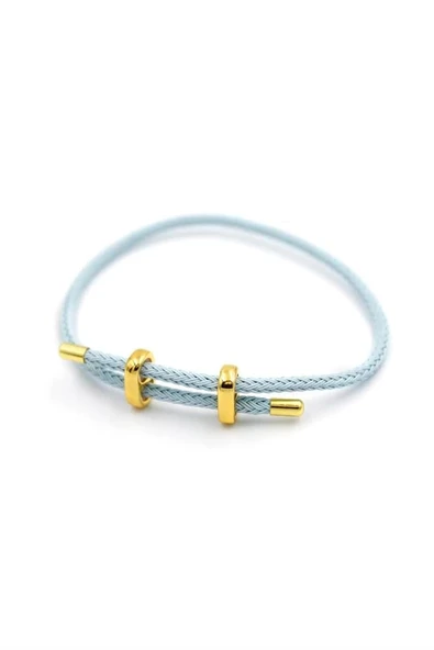 Hasır Bileklik - Açık Mavi
