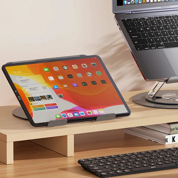 Frisby FNC-5175ST Taşınabilir Katlanır 360 Alüminyum Tablet/Notebook/Laptop Standı (10" - 15.6") - 4
