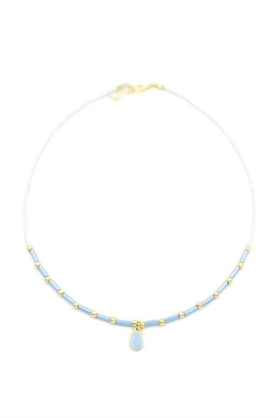 Boncuk Ananas Kolye - Beyaz - Resim 2