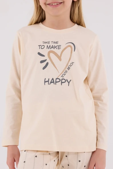 Arnetta 3434-2 Kız Çocuk Uzun Kol Pijama Takım - 4