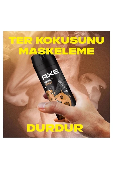 2 Adet Axe Erkek Sprey Deodorant Leather & Cookies 48 Saat Etkileyeci Koku 150 Ml - 2