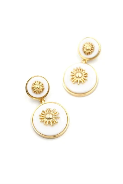 Güneş Küpe - Beyaz ürün görseli