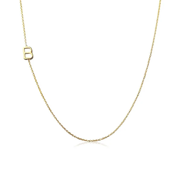 Gümüş Harfli Bayan Kolye - Resim 2