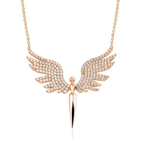 925 Ayar Gümüş Mikail Meleği Kadın Kolye ürün görseli 1