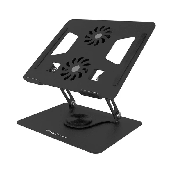 Frisby FNC-5165ST 2x 70mm Fanlı Taşınabilir Katlanır 360 Alüminyum Tablet/Notebook/Laptop Standı (10" - 15.6") - 2