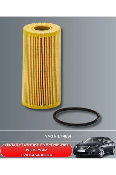 RENAULT LATITUDE 2.0 DCI 2011-2015 175 BEYGİR FİLTRE - ELF YAĞ BAKIM SETİ - Resim 3