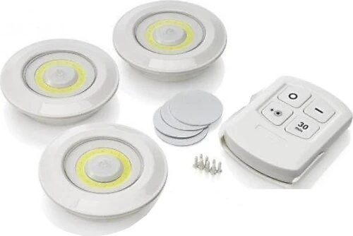 Kablosuz Uzaktan Kumandalı 3lü Led Lamba Seti - Resim 5