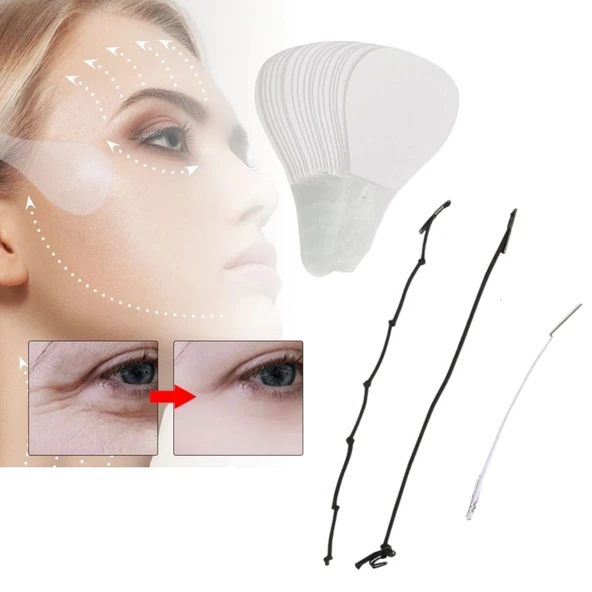 Yüz Kaş Göz Boyun Gerdirme Bantları ve Lastikleri (10 Adet) - Resim 5