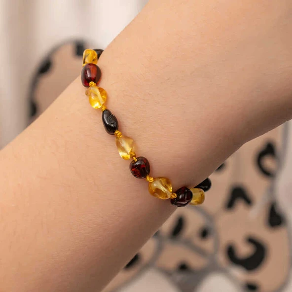 Bebek Damla Kehribar Bileklik - 4