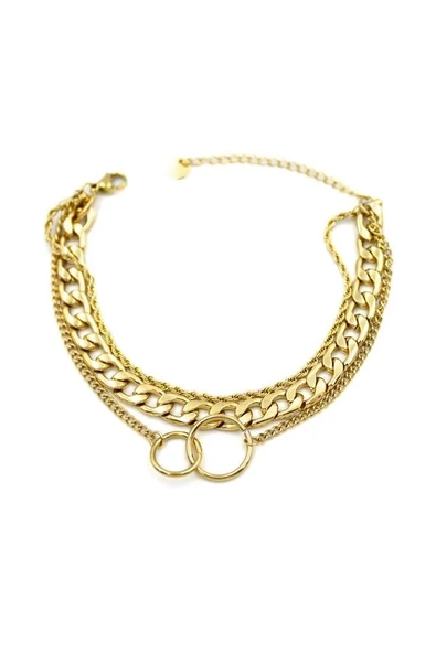 Zincir Bileklik - Altın - Resim 2