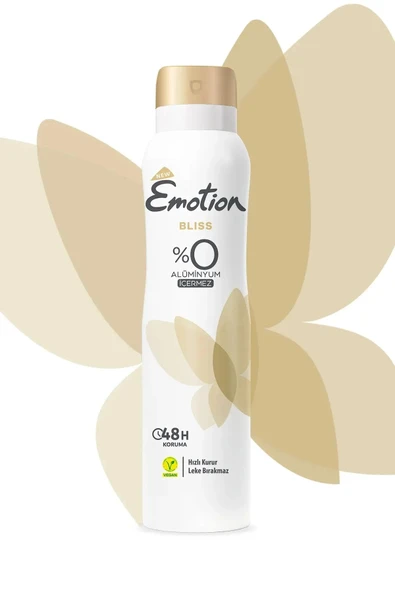 2 Adet Emotion Bliss Kadın Vegan Deodorant 150 Ml Hızlı Kurur , Leke Bırakmaz - 2
