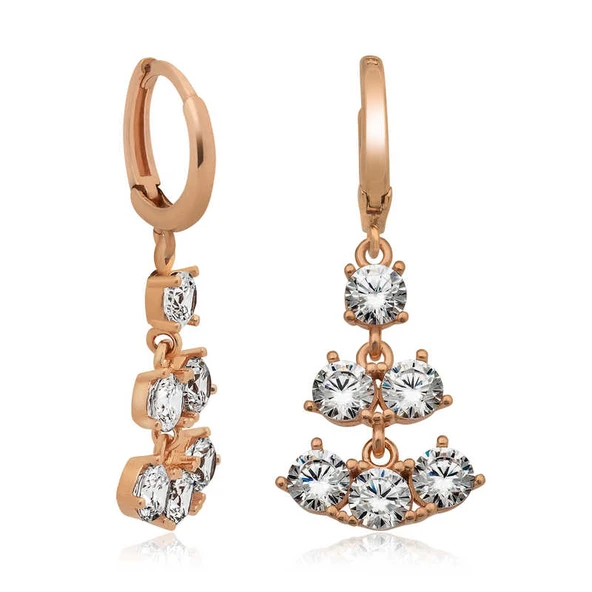 Gümüş Sıra Taşlı Küpe ürün görseli 1