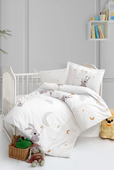 Kanz Ranforce Bebek Nevresim Takımı Knz-001 Bunny Dream