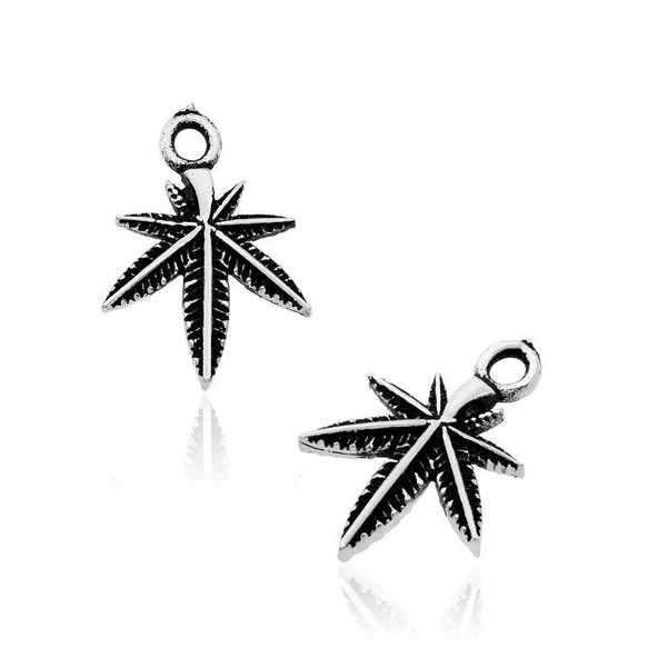 Gümüş Yaprak Tesbih Püskül Ucu ürün görseli 1