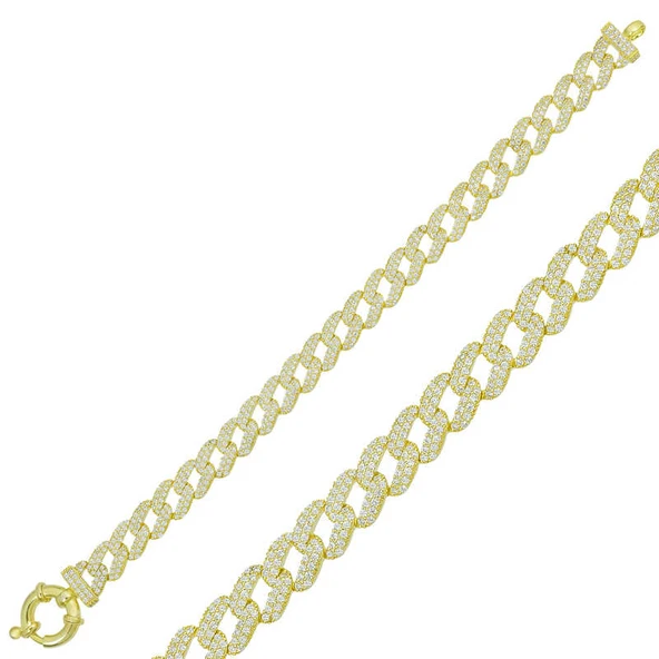 Gümüş Gold Taşlı Gurmet Bayan Bileklik ürün görseli