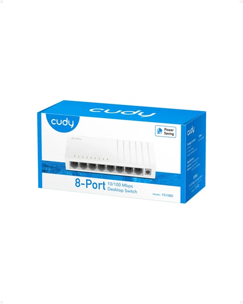 CUDY 8-Port 10/100 Mbps Desktop Switch - 5