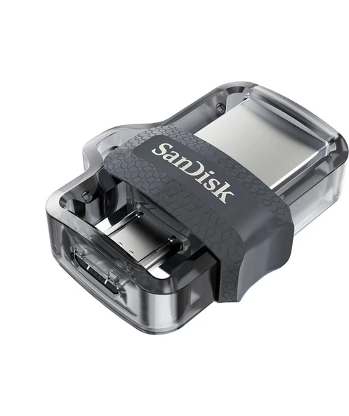 SanDisk Ultra Dual Drive m3.0 256GB Grey & Silver - 3