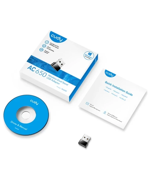 CUDY AC650 WiFi Mini USB Adaptör - 4