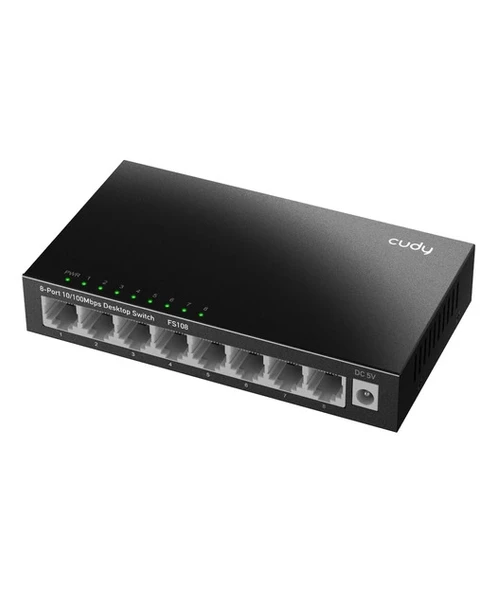 CUDY 8-Port 10/100 Mbps Metal Switch - 2