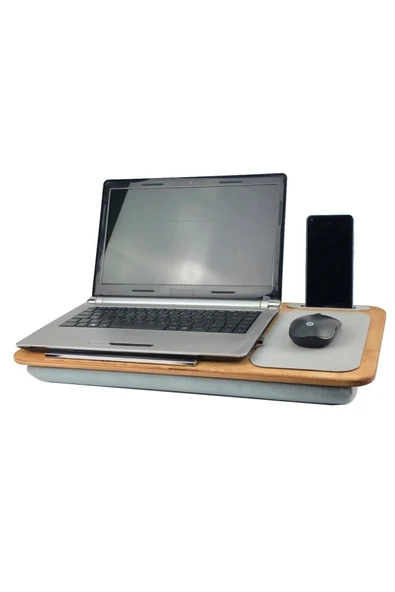 Laptop Sehpa Taşınabilir Minderli Kolay Taşınabilir Çalışma Masası Yatak Odası Salon Dizüstü Sehpa - 2