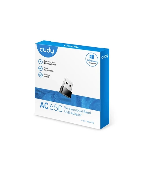 CUDY AC650 WiFi Mini USB Adaptör - 5