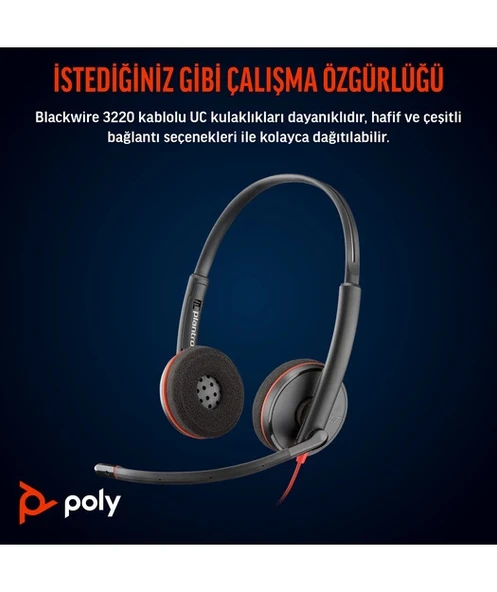 Poly BW 3220 Stereo USB-C HS +USB-C/A - 6