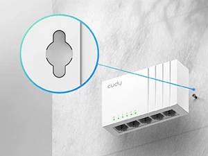 CUDY 5-Port 10/100 Mbps Desktop Switch - 6